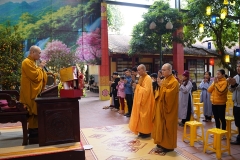 Các Đạo tràng Phật tử về chùa Bằng khánh tuế HT.Thích Bảo Nghiêm đầu xuân mới